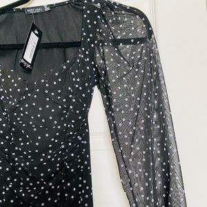 nasty gal polka dot dress✨